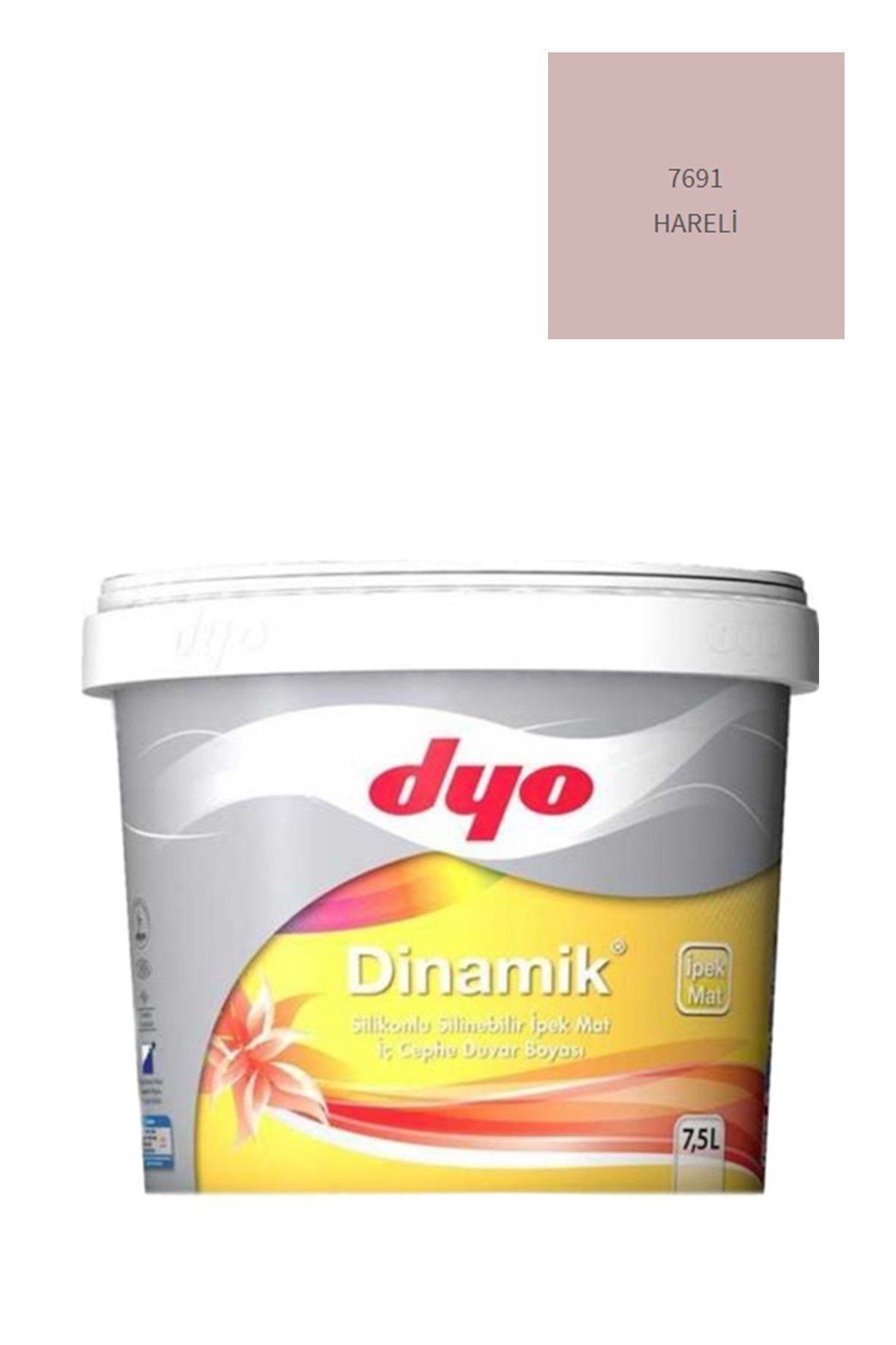 Dinamik Silikonlu Silinebilir Ipek Mat Iç Cephe Duvar Boyası 7691 Hareli 7,5 Lt