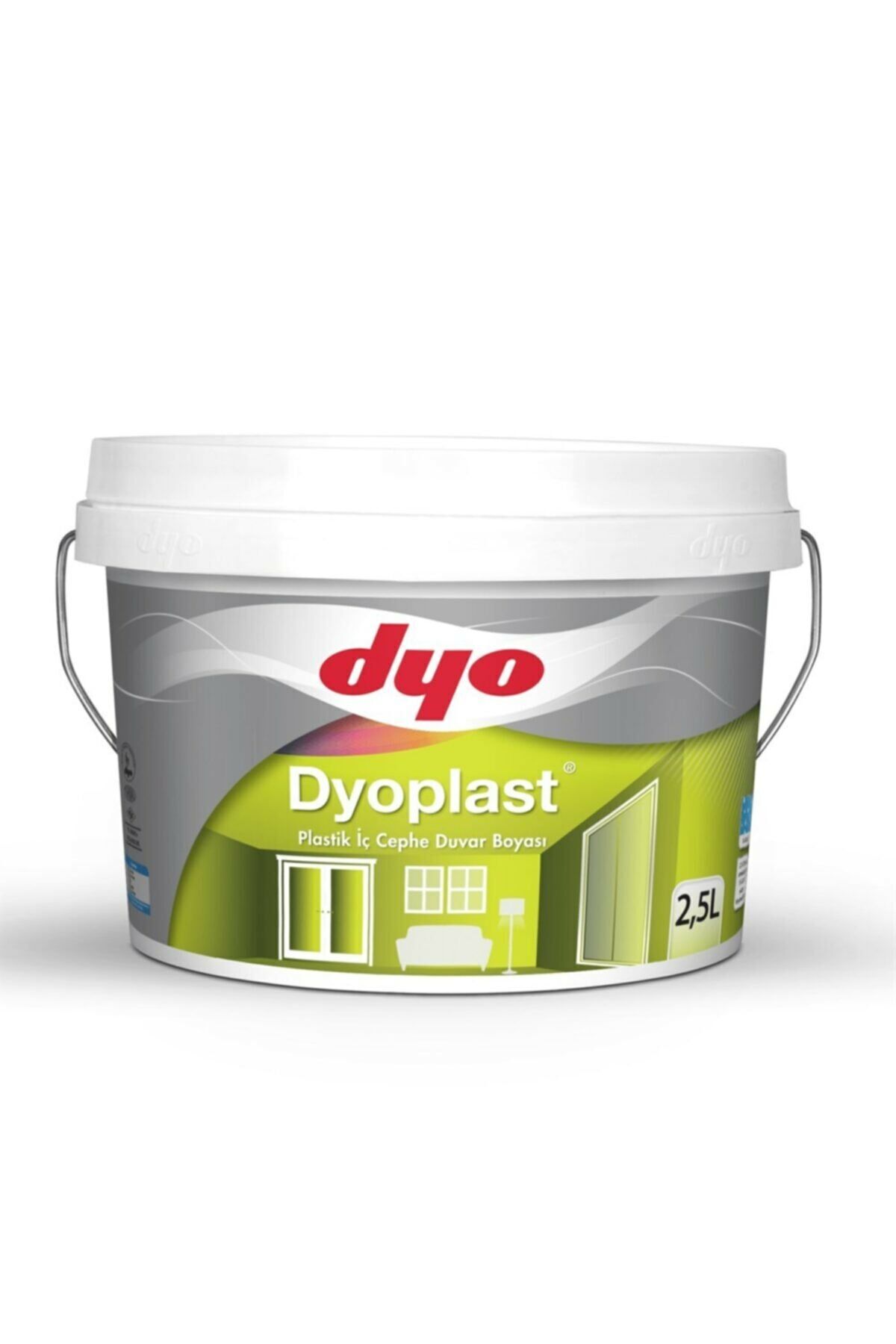 2,5 lt. 0001 BEYAZ DYOPLAST PLASTİK BOYA
