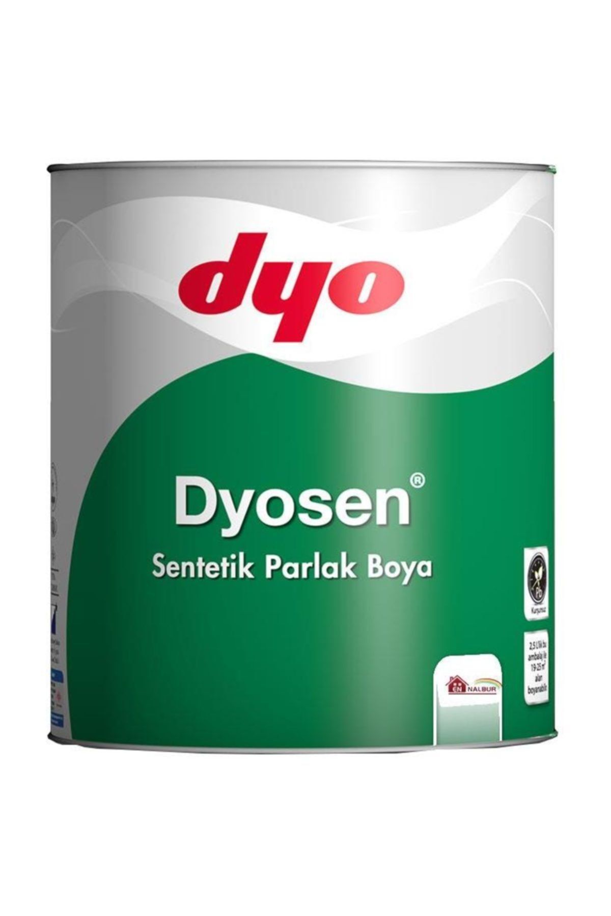 DYO Dyosen Sentetik Parlak Boya 2,5 Lt Koyu Kahve