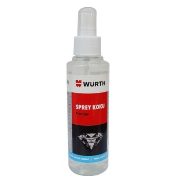 Würth Sprey Araç Kokusu Set - 1 Adet 150 ml Melon Sprey Koku + 1 Adet 150 ml Prestige Sprey Koku ve 32 ml Konsantre Cam Temizeleme Sabunu