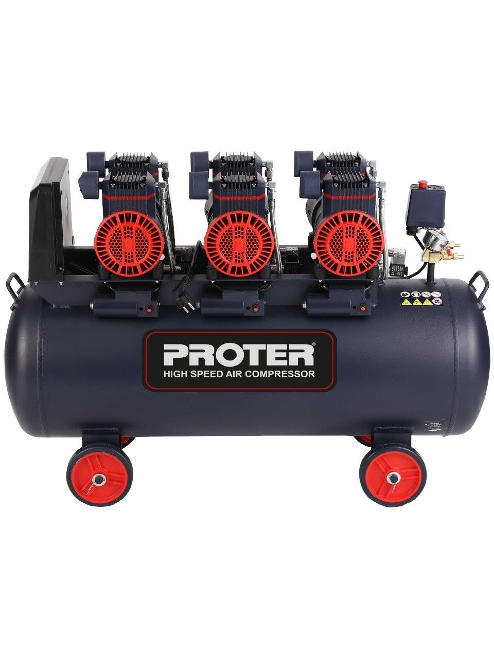 PROTER Mavi Sessiz ve Yağsız 8 Bar 6 hp 100 lt Kompresör