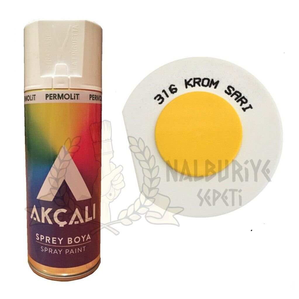 AKÇALI KROM SARI SPREY BOYA 316