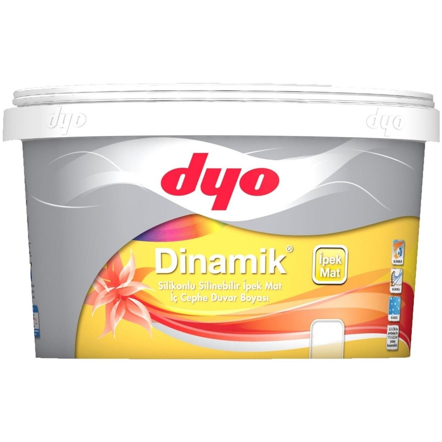 Alaçatı KOD:7252 Dyo Dinamik Ipek Mat Iç Cephe Boyası 2,5 Lt