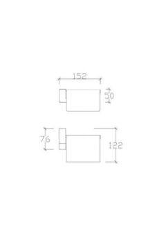 Banyo Premium Kapaklı Tuvalet Kağıtlık 71009 Ikili Paket