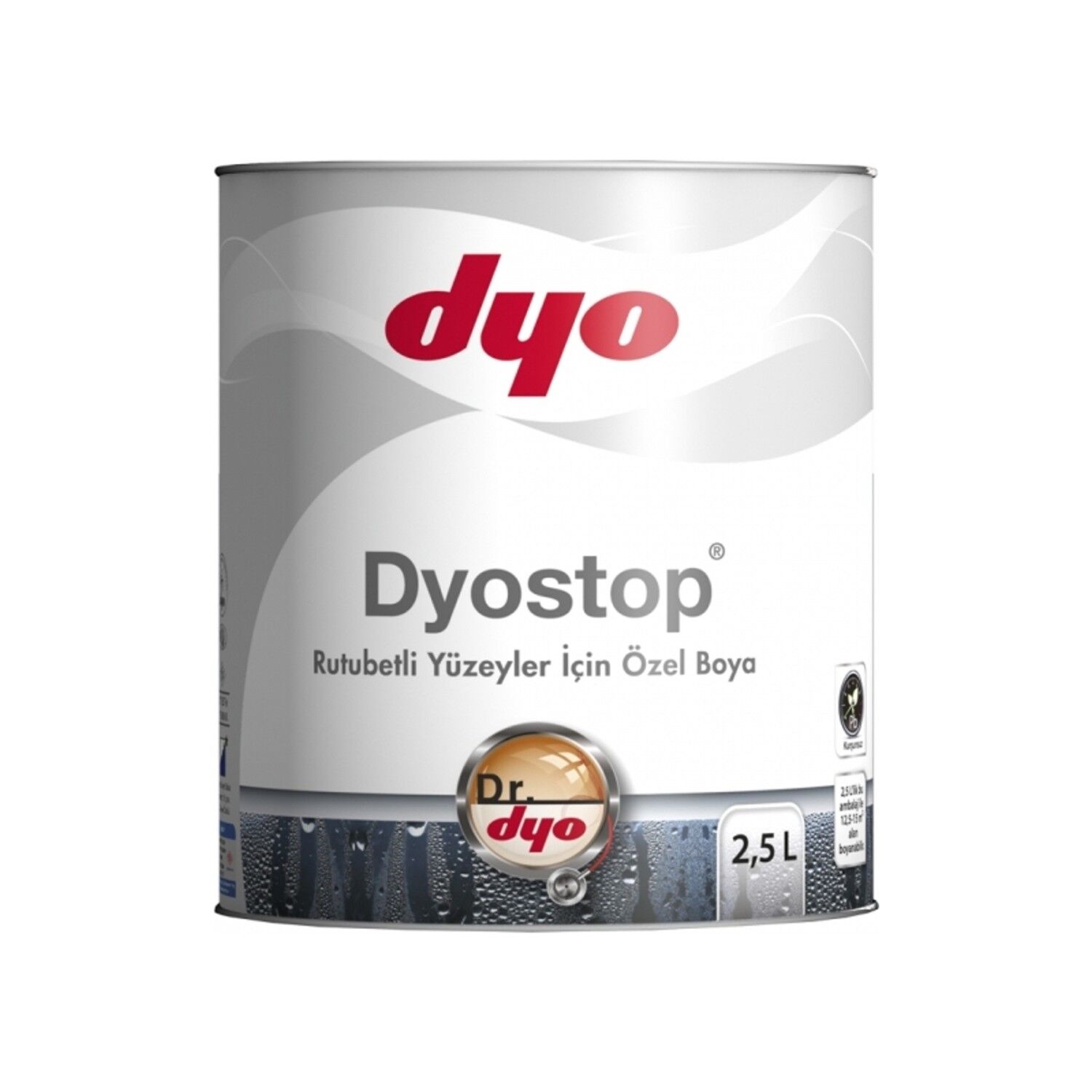 DYOSTOP RUTUBET BOYASI  2,5 lt.  0001  BEYAZ