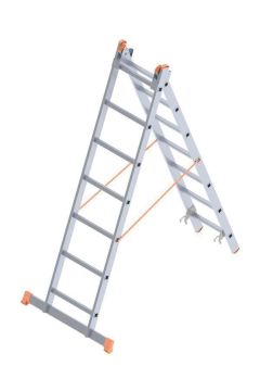 SARAYLI A Tipi  Endüstriyel Alüminyum Merdiven 2 X 7