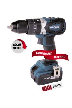 PST 740 BL DARBELİ KÖMÜRSÜZ ŞARZLI 20 V.4 Ah/Li