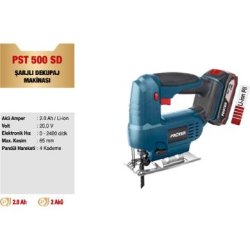PST 500 SD 2.0 Lİ-ON ŞARJLI DEKUPAJ MAKİNASI  PROTER