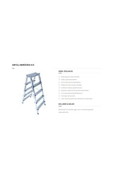 5 X 5 ÇİFT TARAFLI METAL MERDİVEN MERDİVEN
