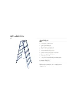 6 X 6 ÇİFT TARAFLI METAL MERDİVEN