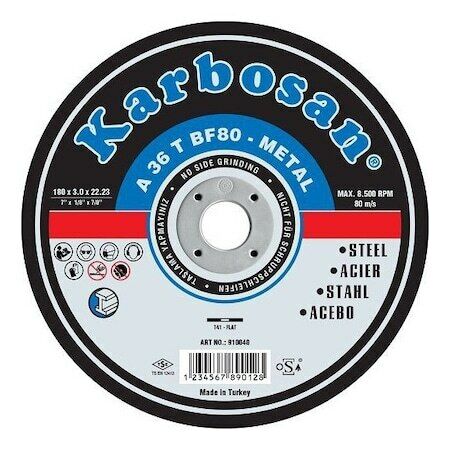KARBOSAN Metal Kesici Disk 180x3x22 mm 5 Adet