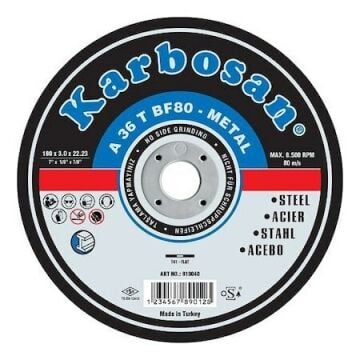 KARBOSAN Metal Kesici Disk 180x3x22 mm 5 Adet