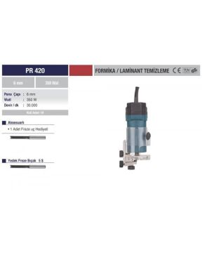 Pr 420 Laminant Frezesi  350 W. 6Mm Proter