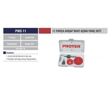 PWS11 AHŞAP BUAT AÇMA PANÇ SETİ 11 PRÇ PROTER