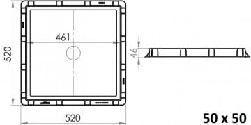 LuxWares Rögar Manhol Çerçeve + Kapak