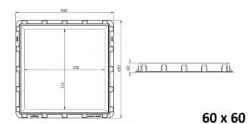LuxWares Rögar Manhol Çerçeve + Kapak