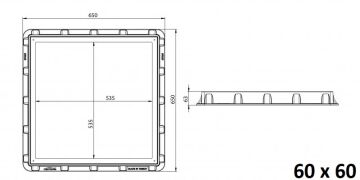 LuxWares Rögar Manhol Çerçeve + Kapak