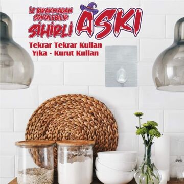 VODASEAL TAK SÖK SİHİRLİ KARE ASKI -GRİ