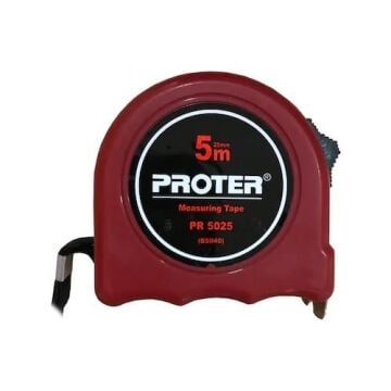 ŞERİT METRE 5x25 mm PROTER 2 STOPLU