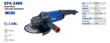 EXEN EPA 2480 -180mm 2400W Elektrikli Taşlama