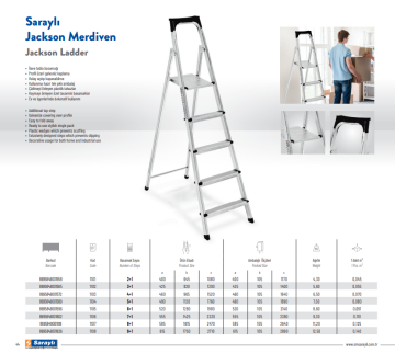 SARAYLI Jackson Metal Merdiven