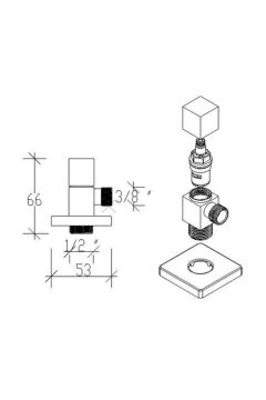 QUADRO ARA TAHARET MUSLUĞU 69310 2Lİ PAKET