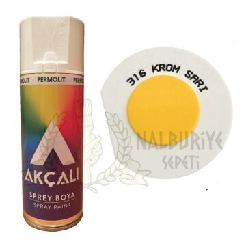 AKÇALI KROM SARI SPREY BOYA 316