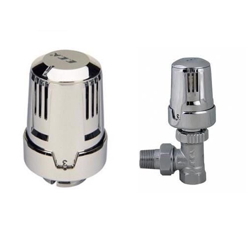 ECA KROM TERMOSTATİK RAD. VANASI KÖŞE  1/2