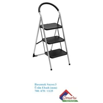 3' Lü Pratik Lüks Mega Metal Merdiven