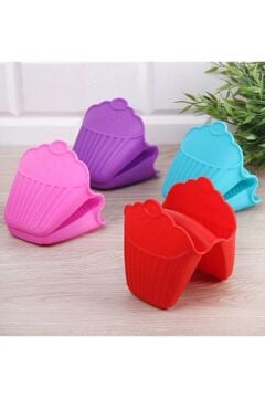 4'Lü Silikon Cupcake Model Tutaç