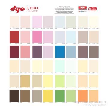 Yeni Fildişi KOD:2914 Dyo Dinamik Ipek Mat Iç Cephe Boyası 15 Lt.