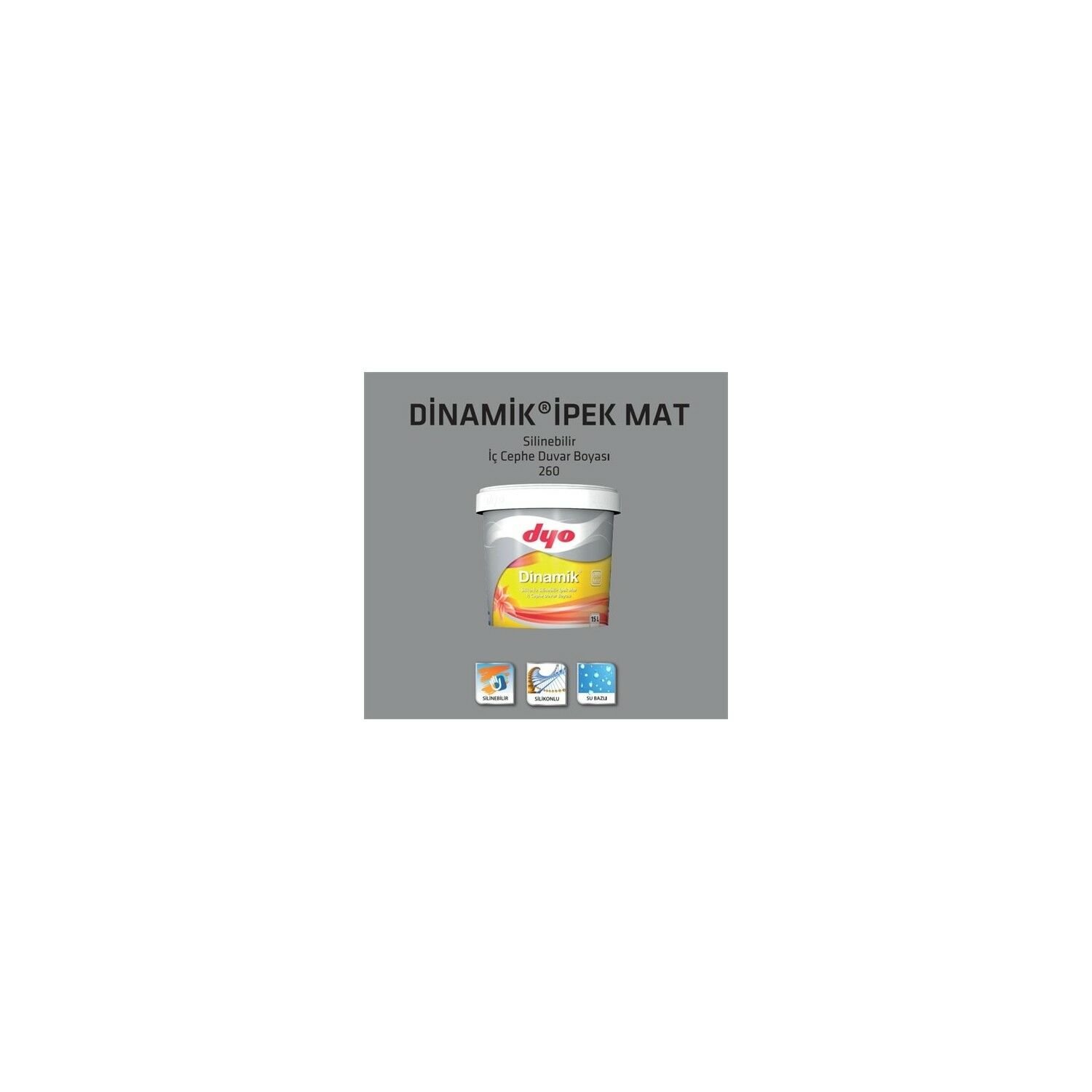 Begonya KOD:0986 Dyo Dinamik Ipek Mat Iç Cephe Boyası 15 Lt.