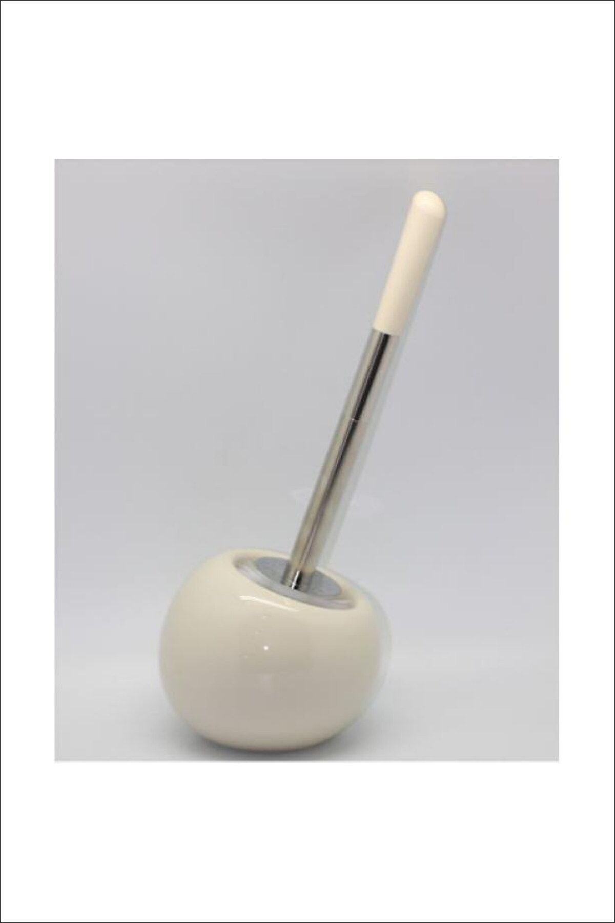 Seramik Tuvalet Fırçası - Krem