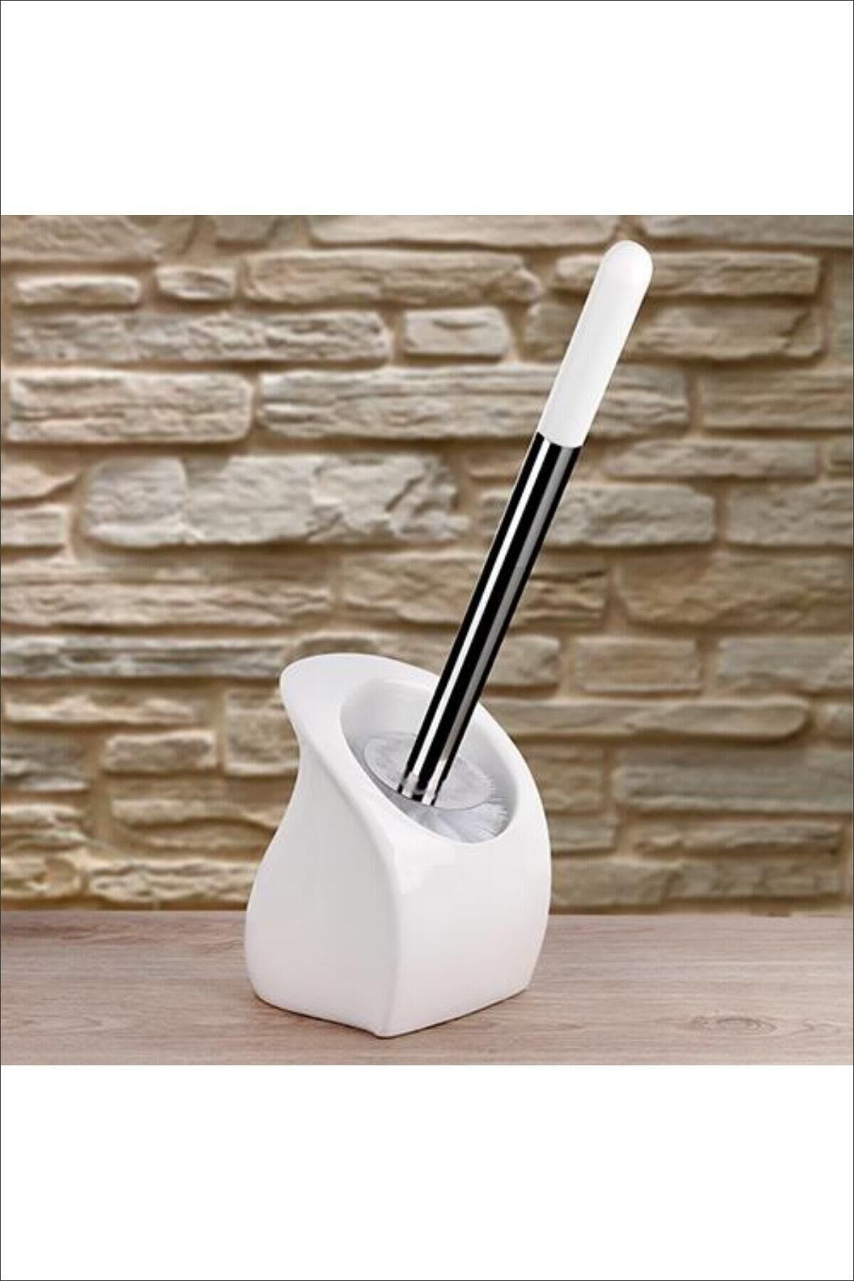 Seramik Tuvalet Fırçası - Beyaz