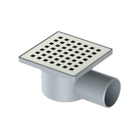 Maxiflow Yandan Çıkışlı Yer Süzgeci Krom 10x10