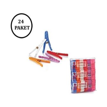 ÇAMAŞIR MANDALI ÇİÇEK DESENLİ 6 PAKET