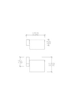 Banyo Premium Kapaklı Tuvalet Kağıtlık 71009 Ikili Paket